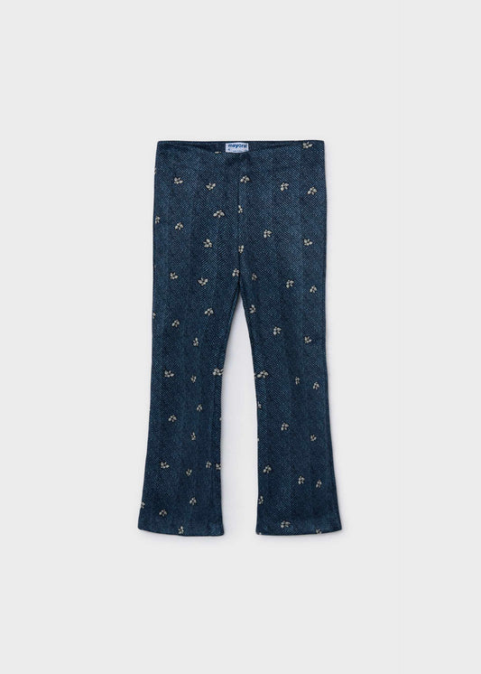 Ausgestellte Leggings in Wildlederoptik für Mädchen