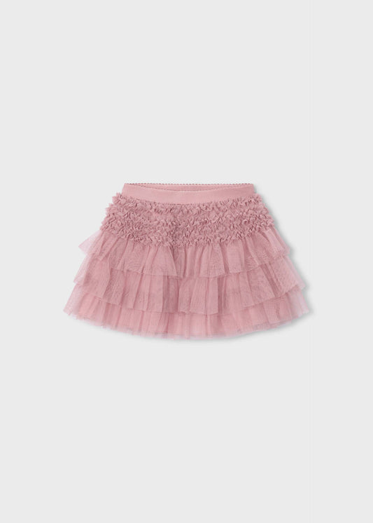 Girls' tulle ruffle skirt