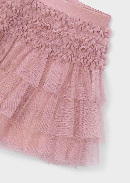 Girls' tulle ruffle skirt