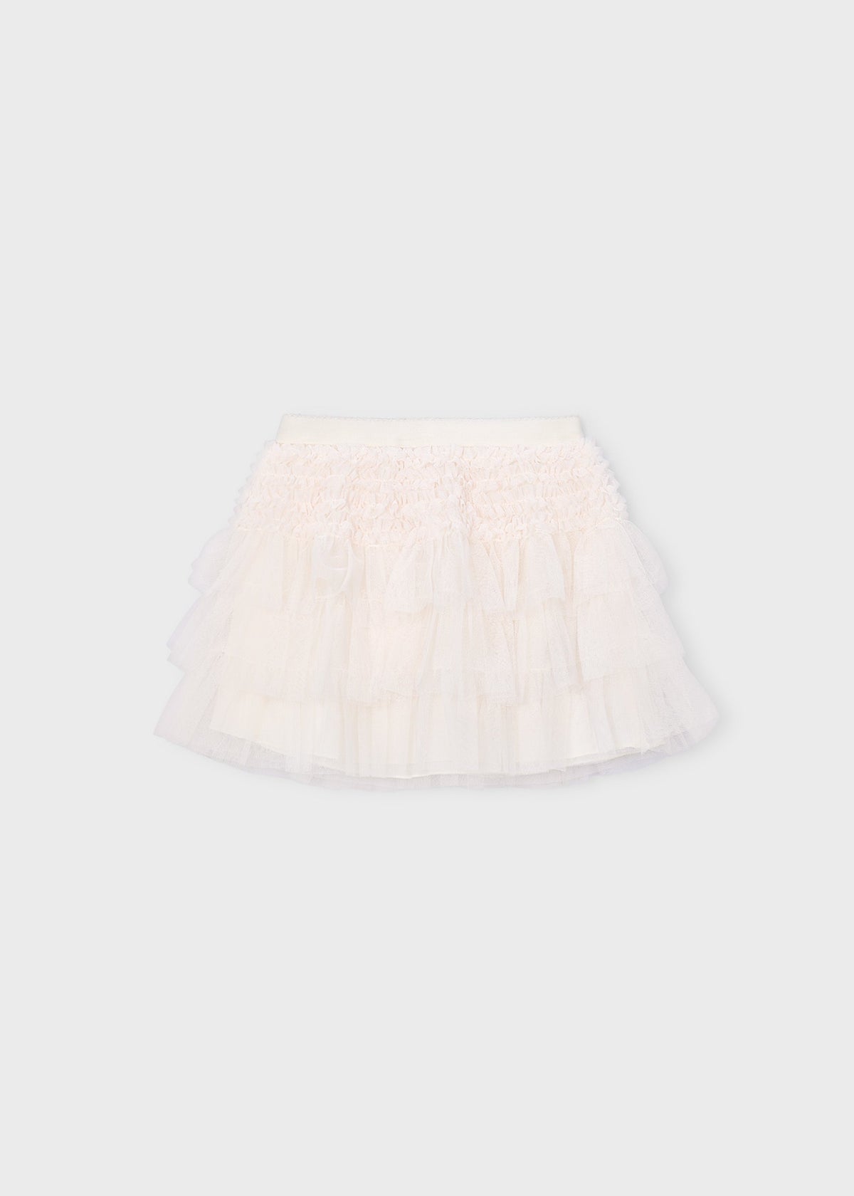 Girls' tulle ruffle skirt