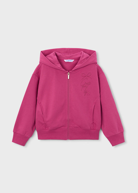 Mädchen-Sweatjacke mit Reißverschluss
