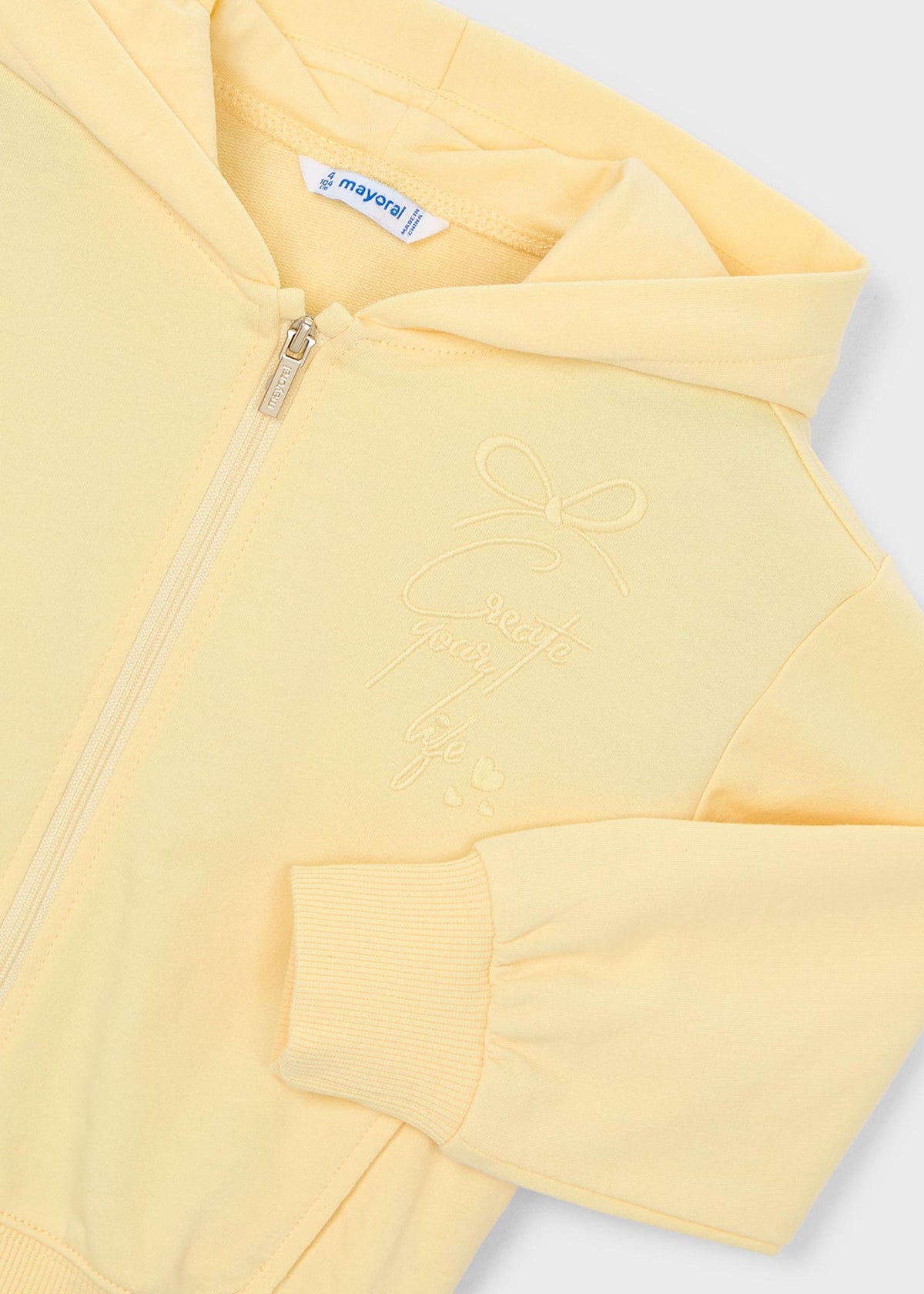 Girls' zip-up sweatshirt