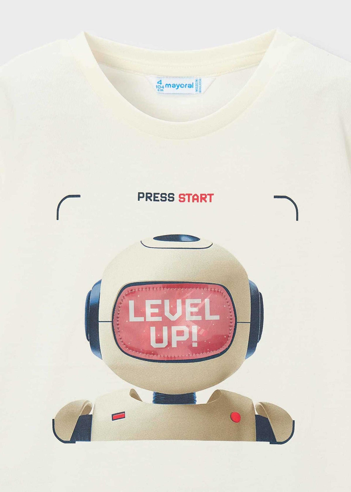 Interactive robot t-shirt boy