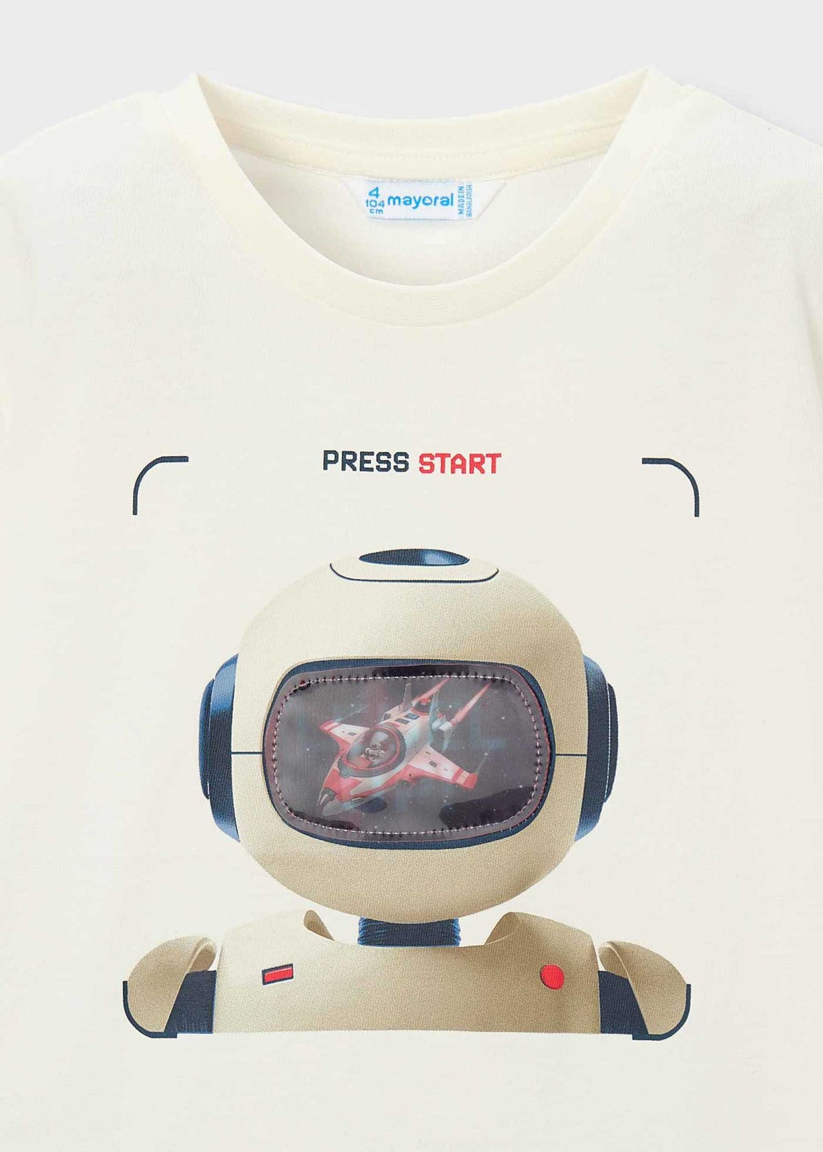 Interactive robot t-shirt boy