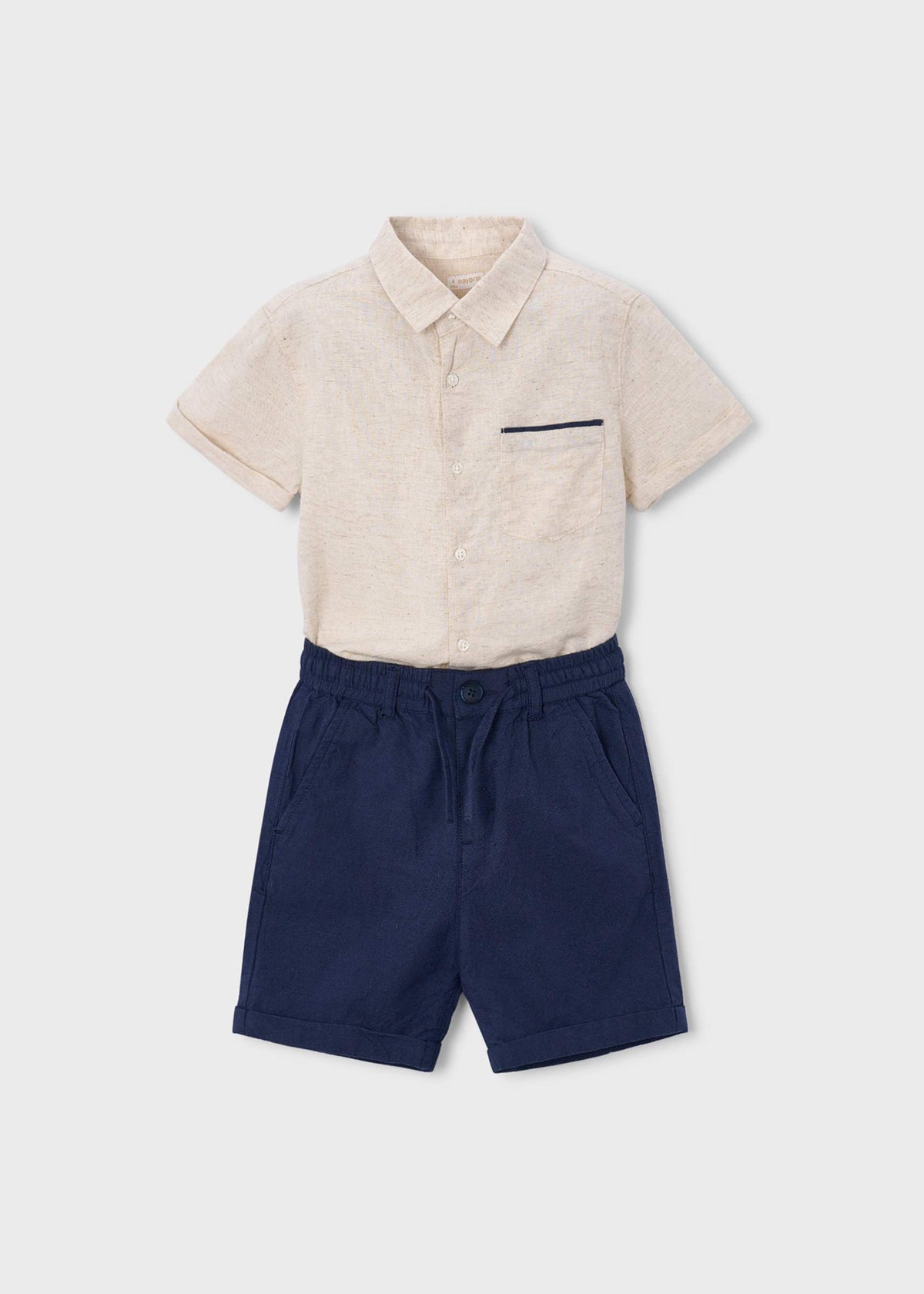 Leinenset mit Bermudashorts für Jungen