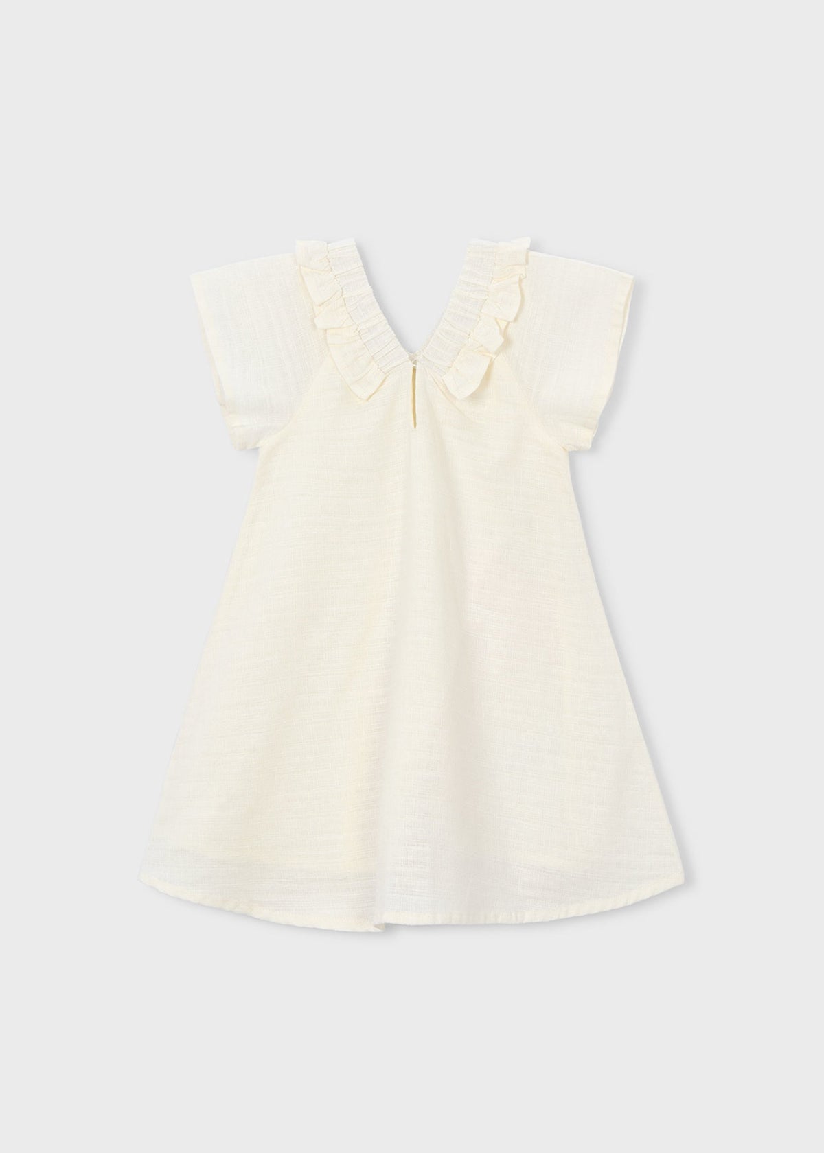 Linen floral dress for girls