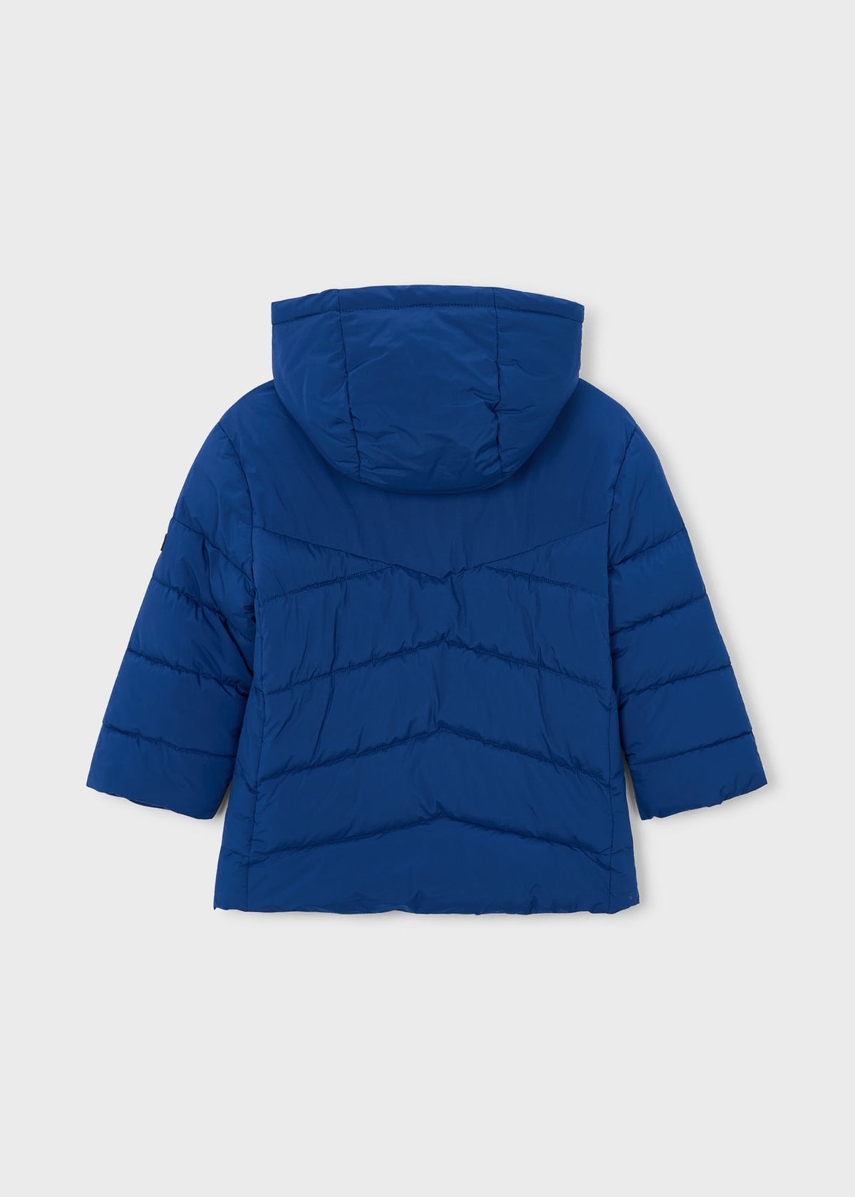 Long quilted jacket for boys