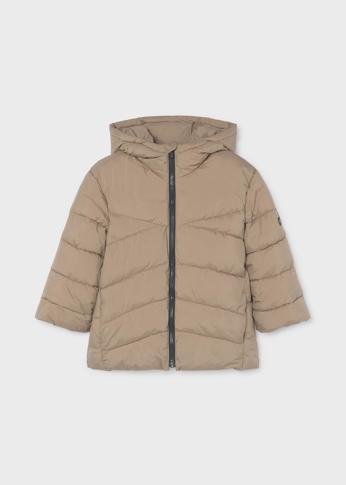Long quilted jacket for boys