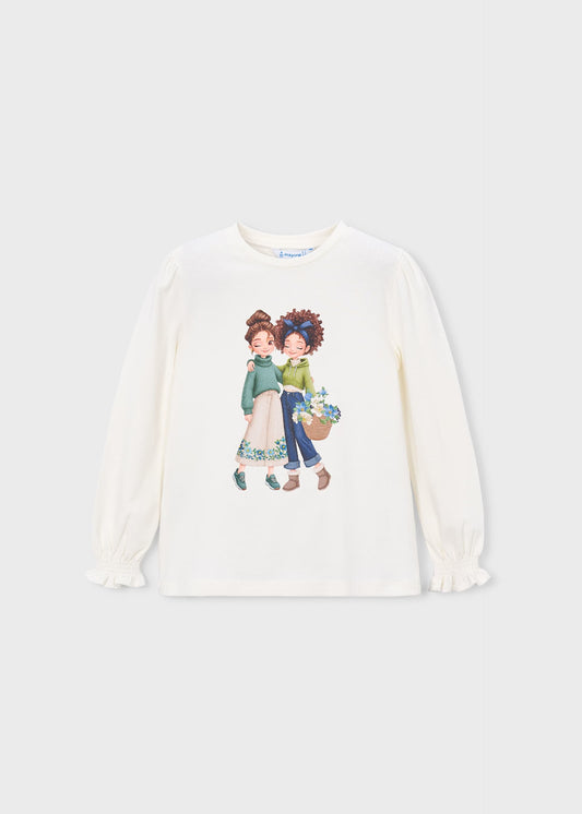 Long-sleeved T-shirt for girls