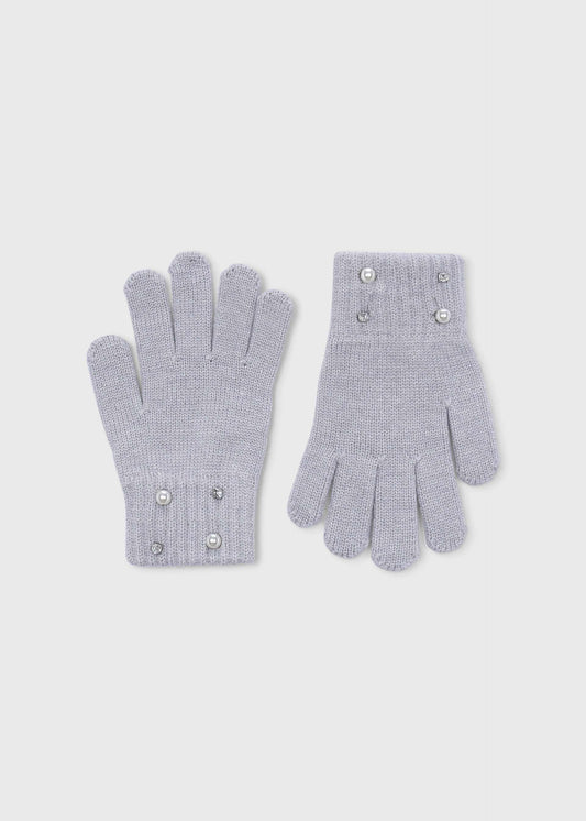 Pearl gloves for girls