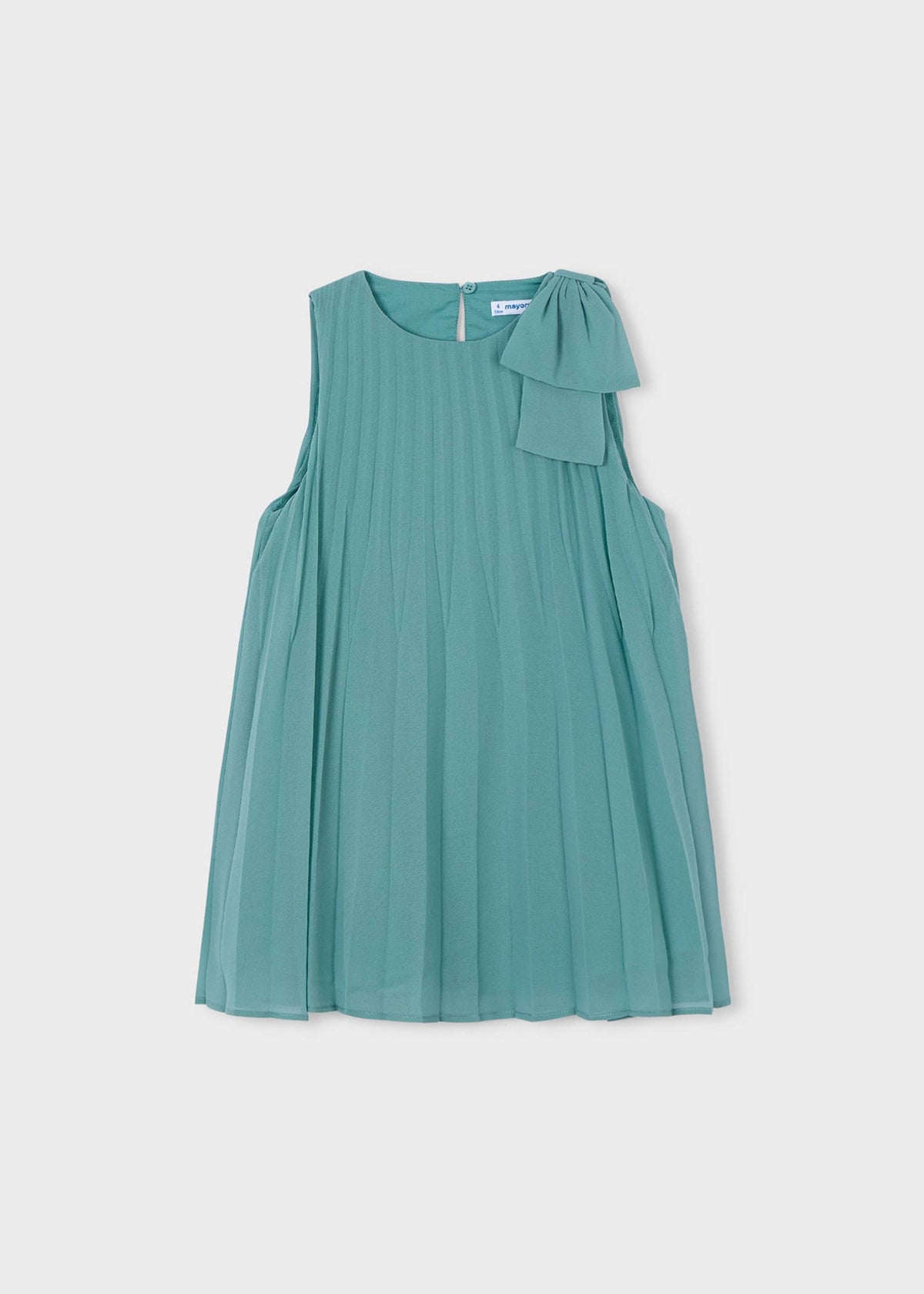 Plissiertes Kleid mit Schleife für Mädchen