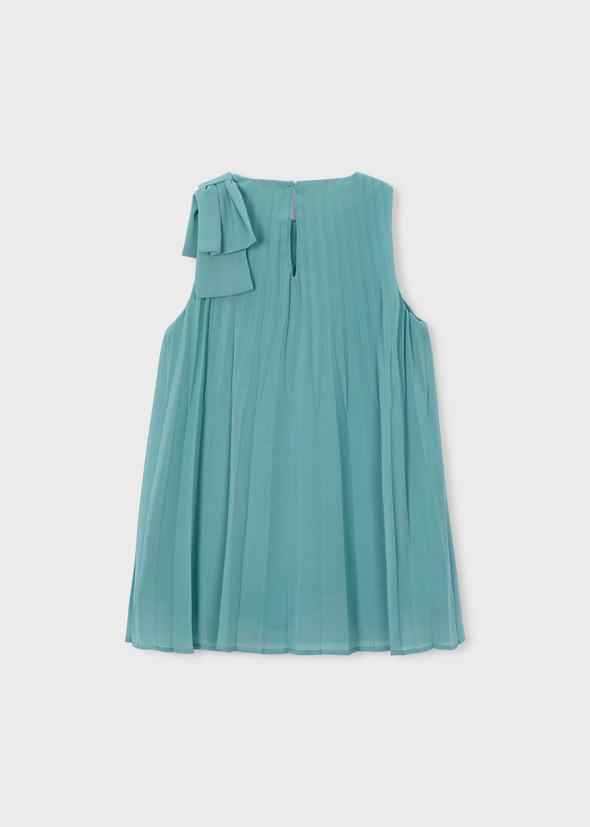 Plissiertes Kleid mit Schleife für Mädchen