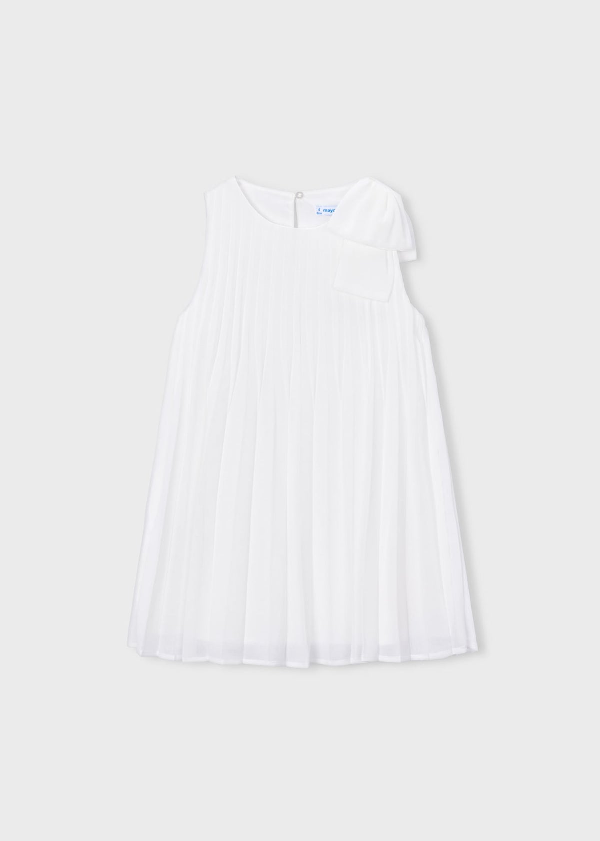 Plissiertes Kleid mit Schleife für Mädchen