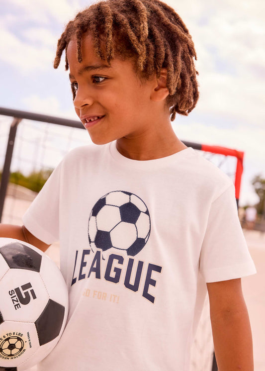 Print football t-shirt boy