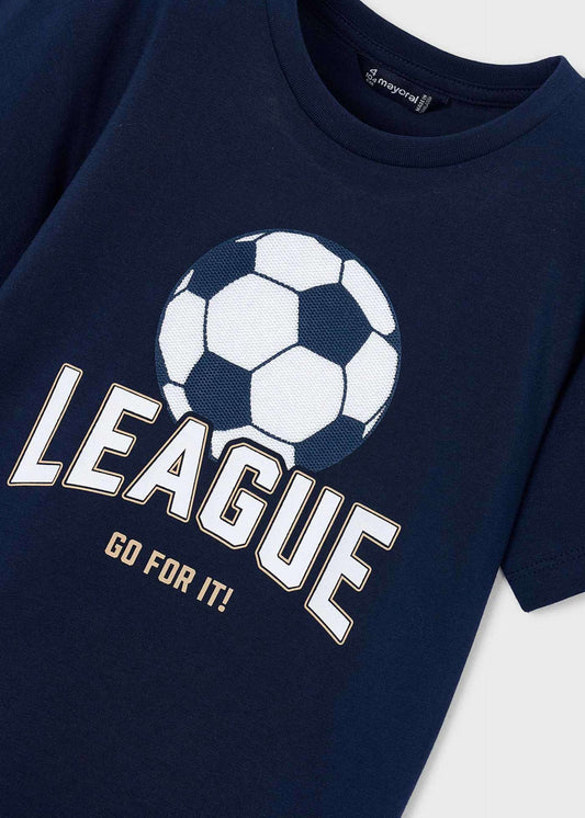 Print football t-shirt boy
