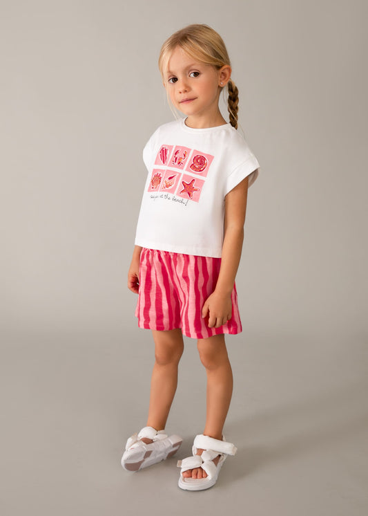 Print short set girl