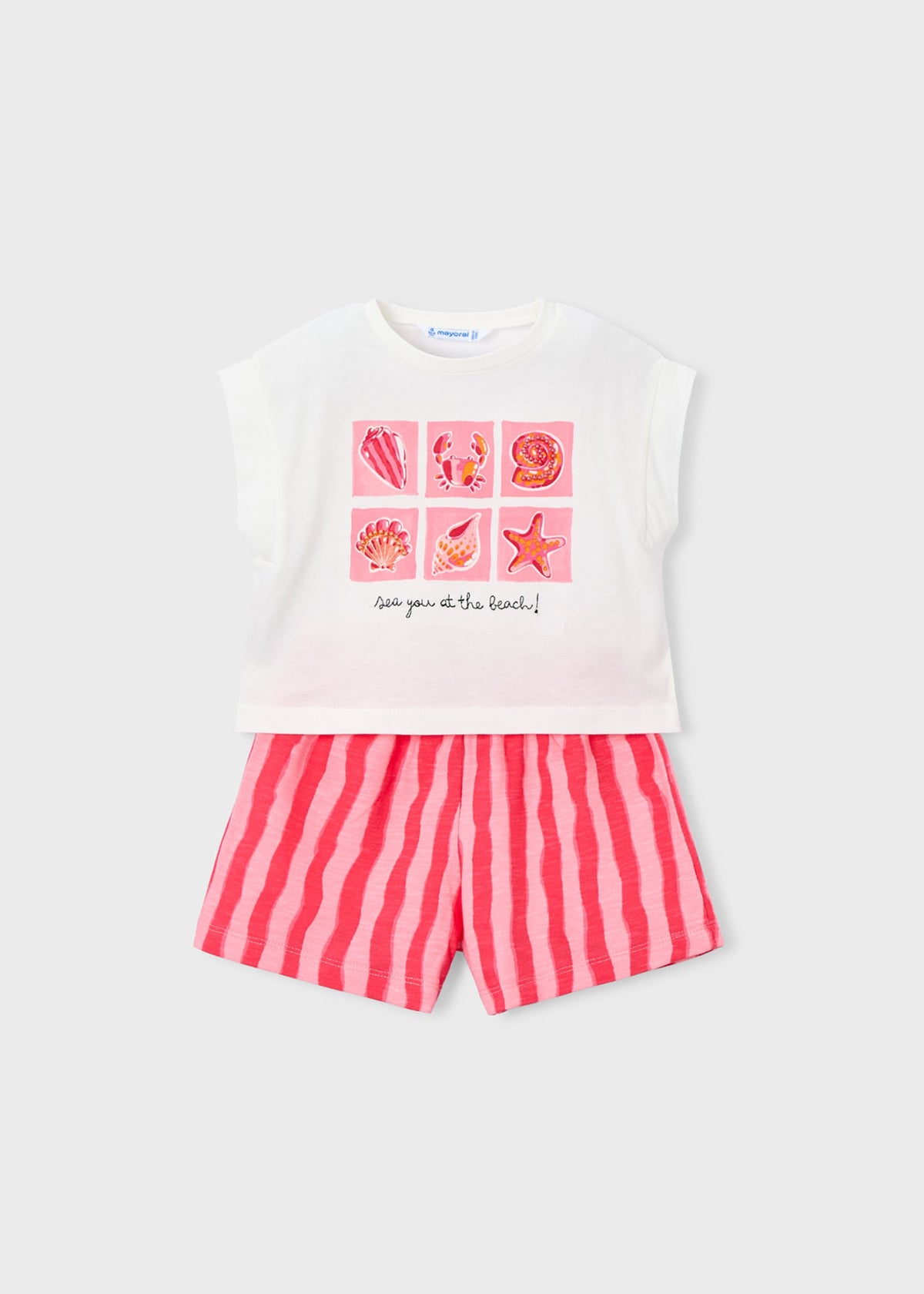 Print short set girl