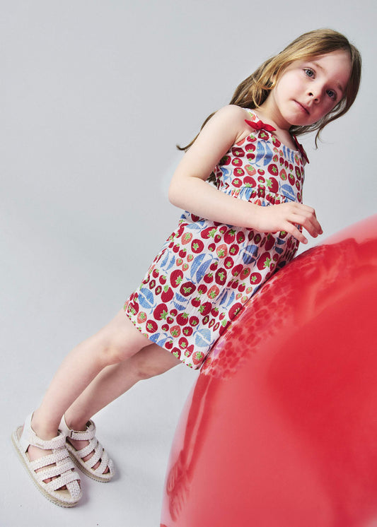 Bedrucktes Kleid für Mädchen