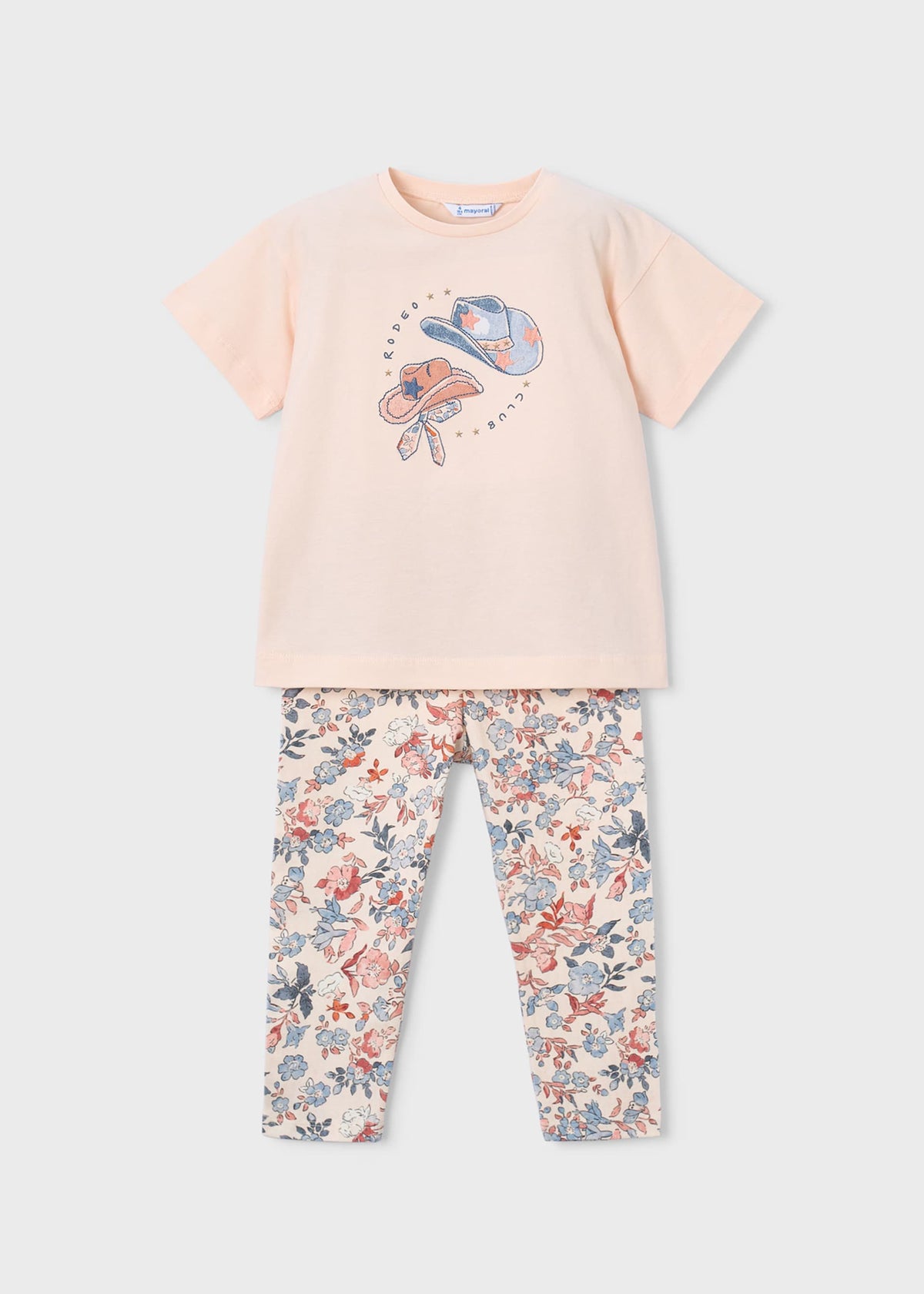 Set aus bedruckten Leggings und T-Shirt für Mädchen
