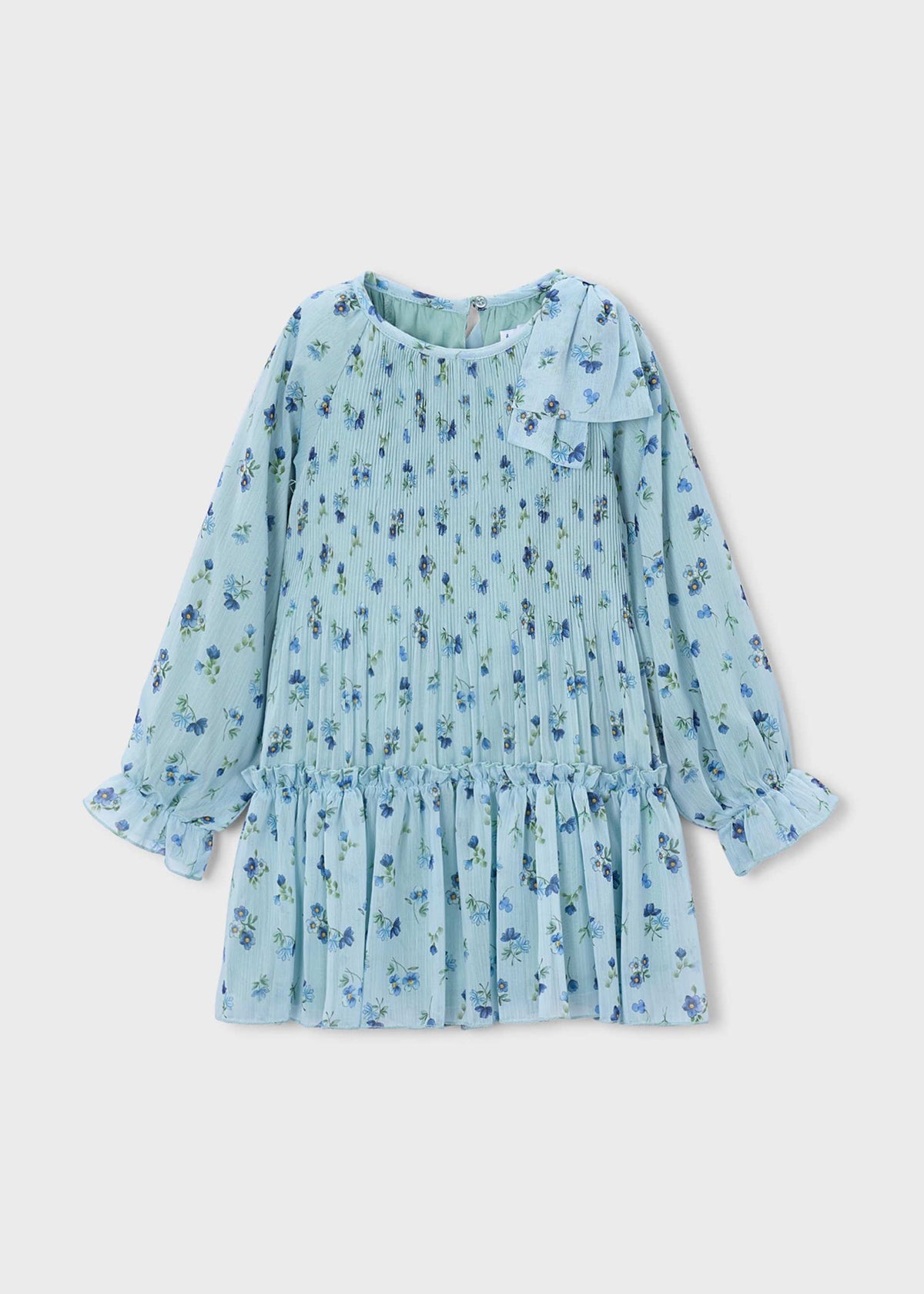 Bedrucktes Plisseekleid für Mädchen