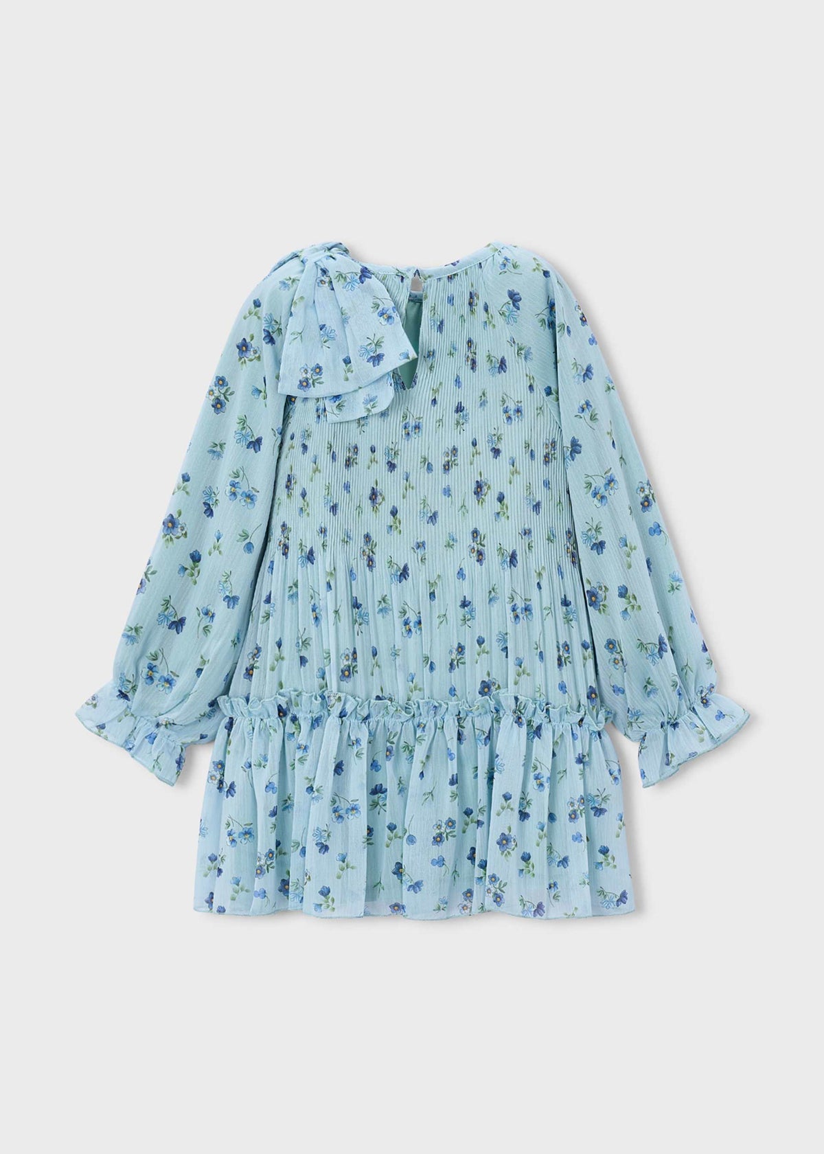 Bedrucktes Plisseekleid für Mädchen