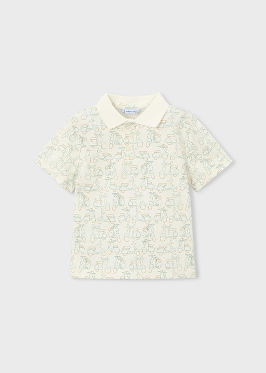 Printed polo shirt for Boy
