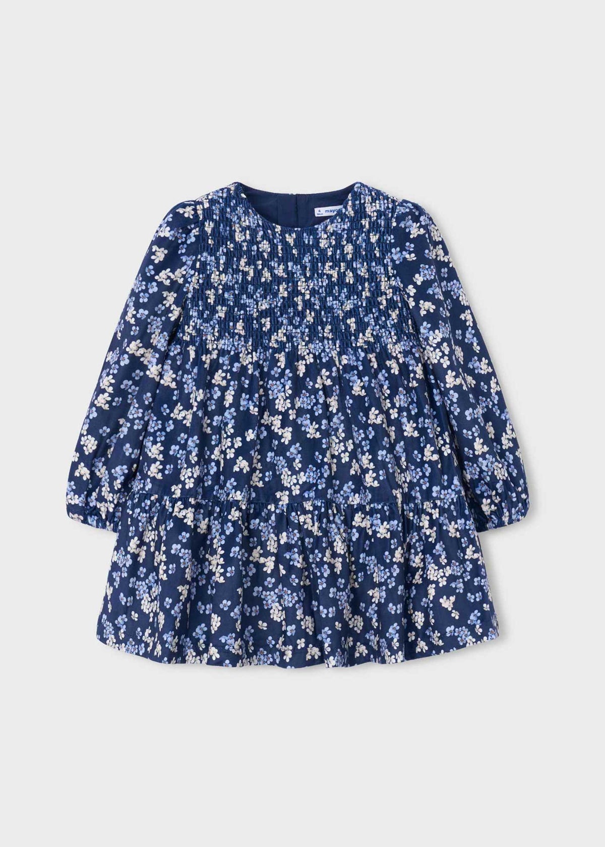 Bedrucktes Samtkleid für Mädchen