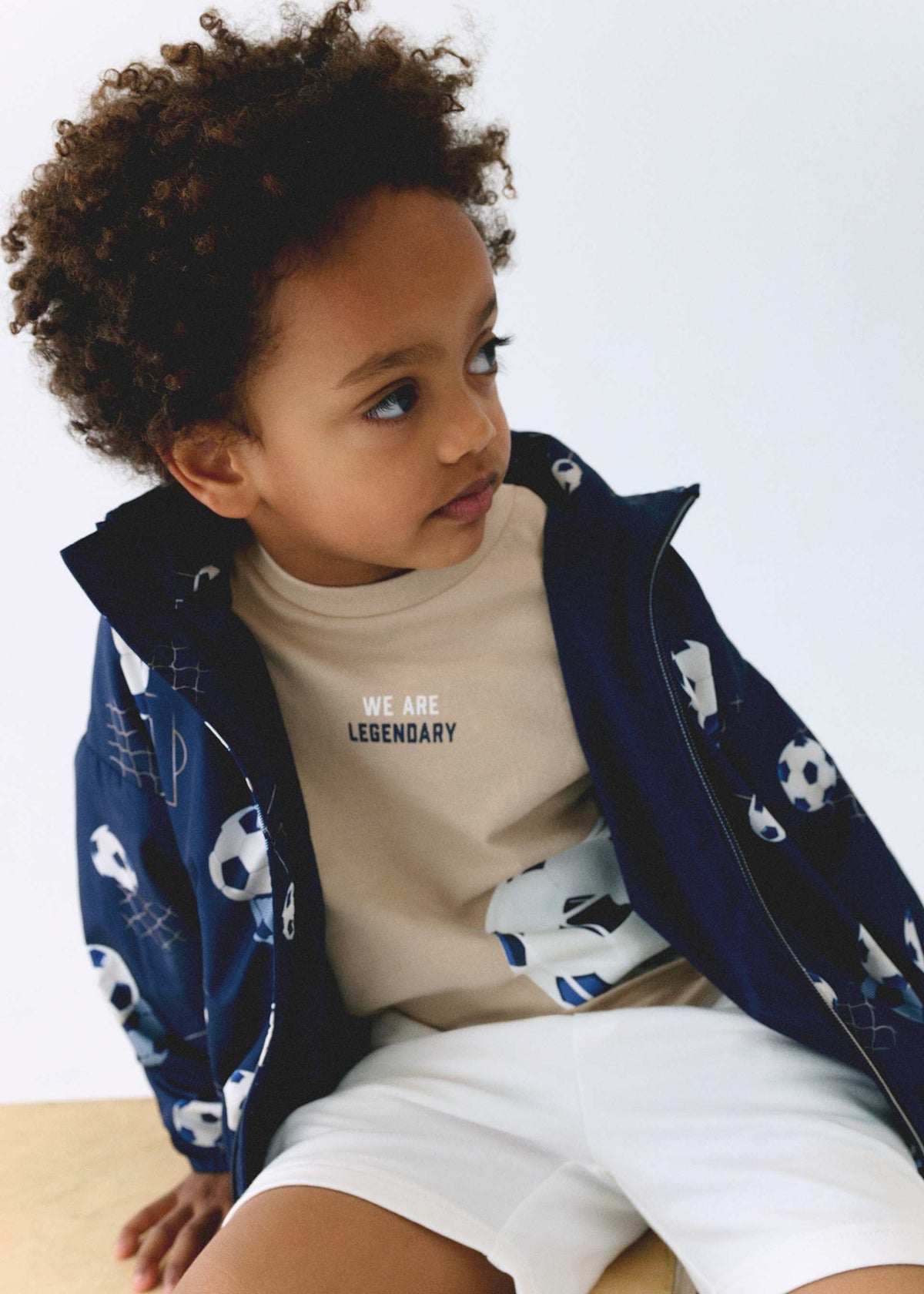 Printed windbreaker for boys
