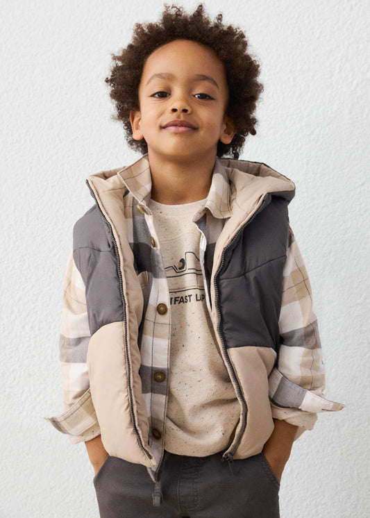 Reversible boys' waistcoat