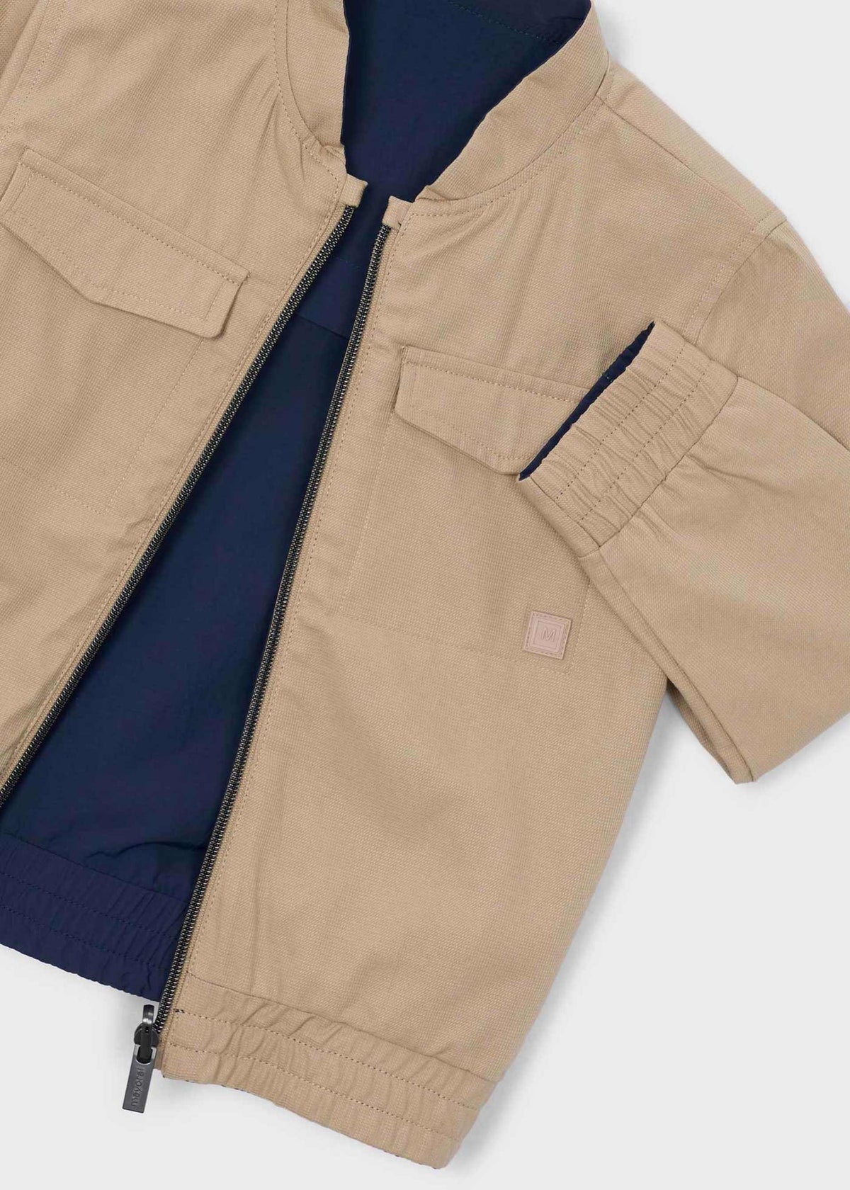 Reversible jacket with pockets for boy
