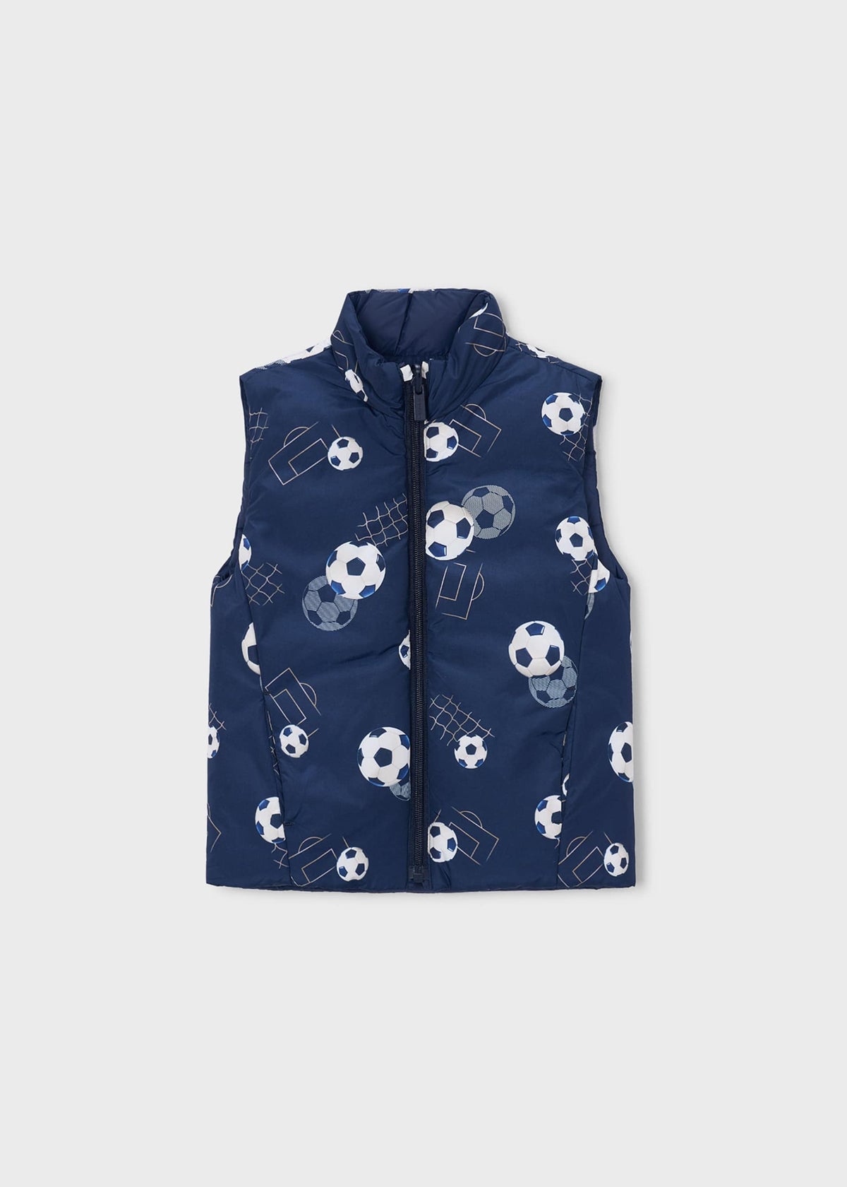 Reversible padded waistcoat for children