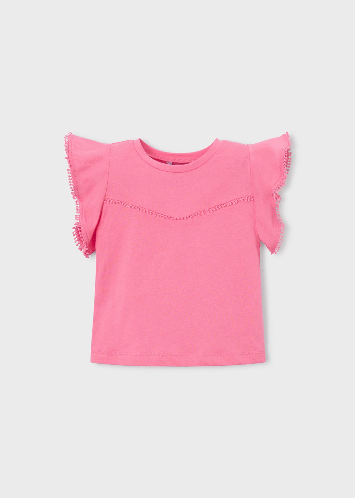 Mädchen-T-Shirt mit Rüschen
