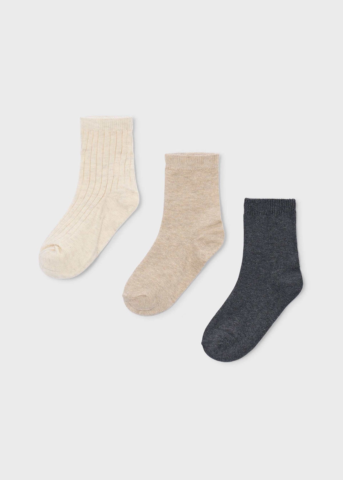 3er-Set schlichte Socken für Jungen