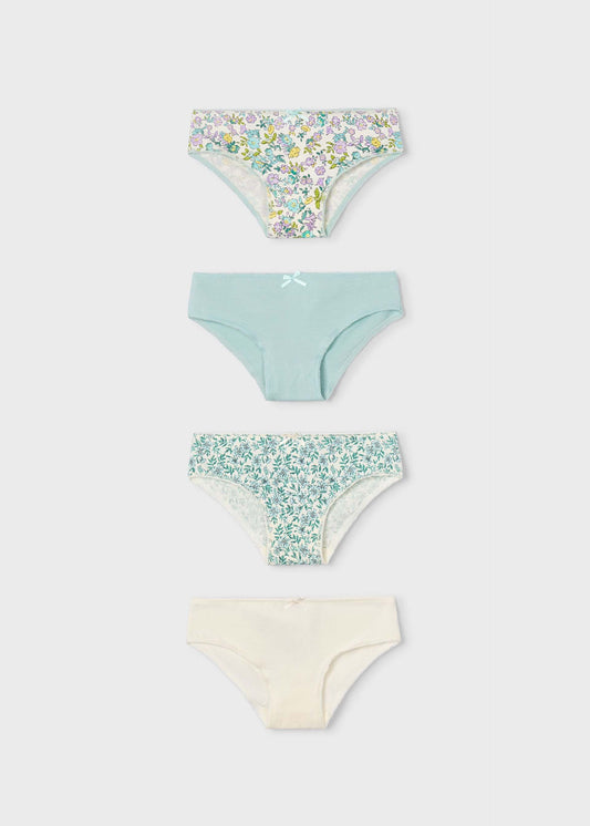Set of 4 girls' knickers
