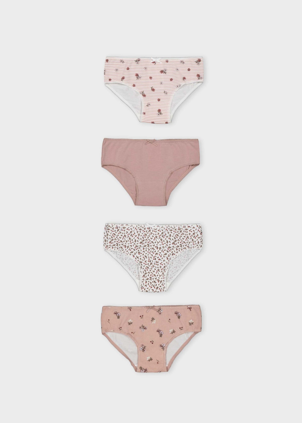 Set of 4 girls' knickers