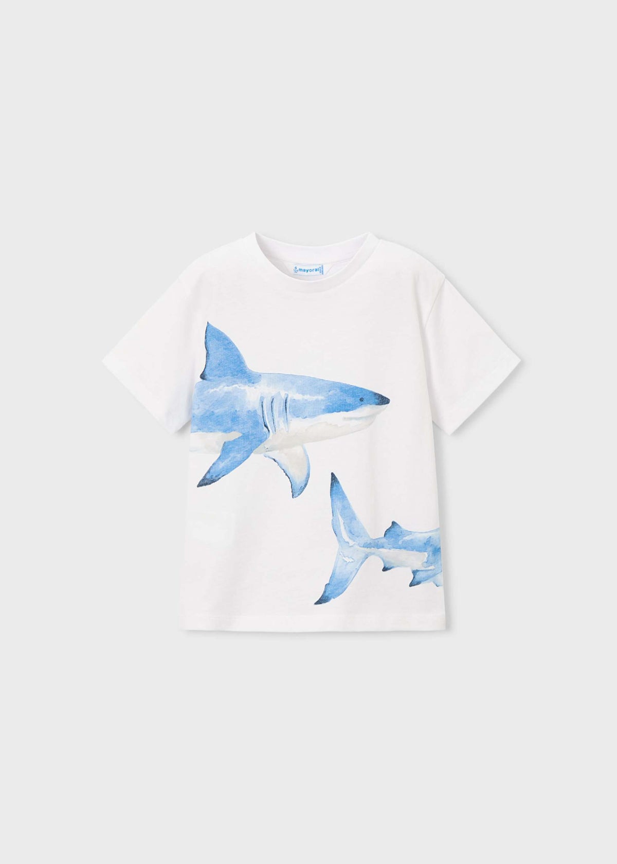 Jungen-T-Shirt mit Hai-Motiv