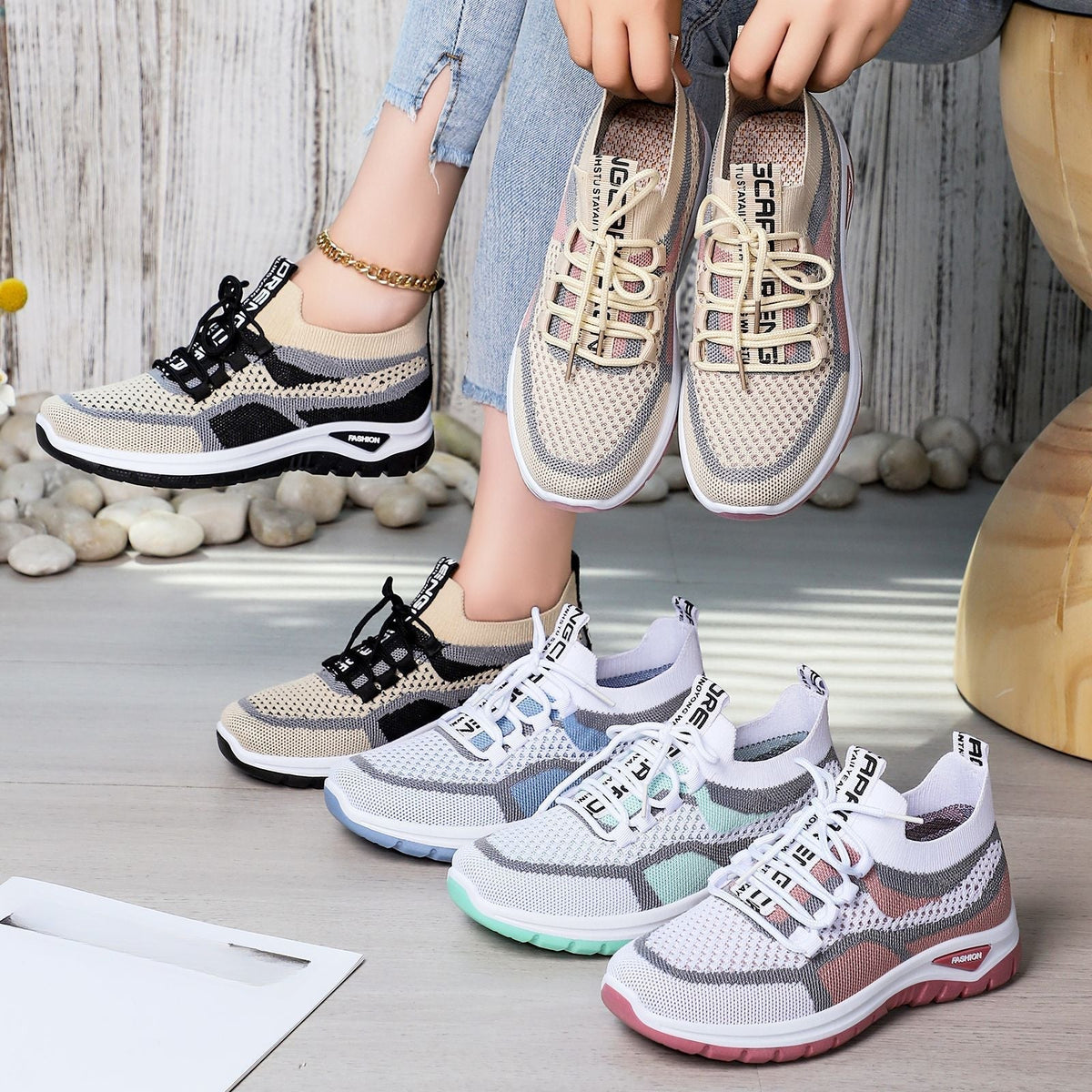 Freizeitschuhe mit Schnürung für Damen