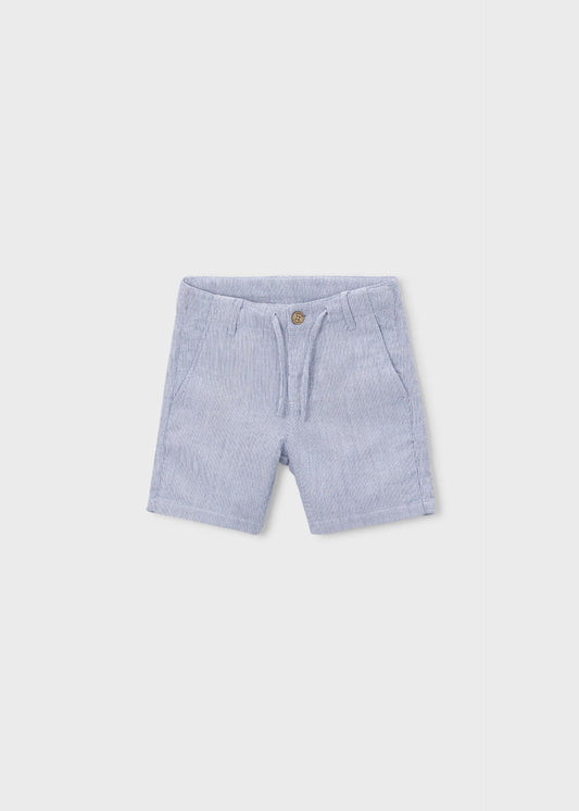 Striped dobby Bermuda shorts