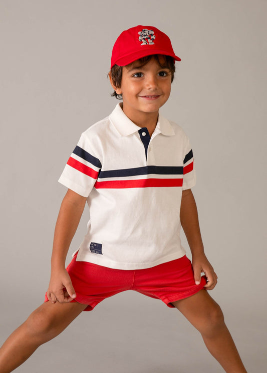 Striped polo shirt boy