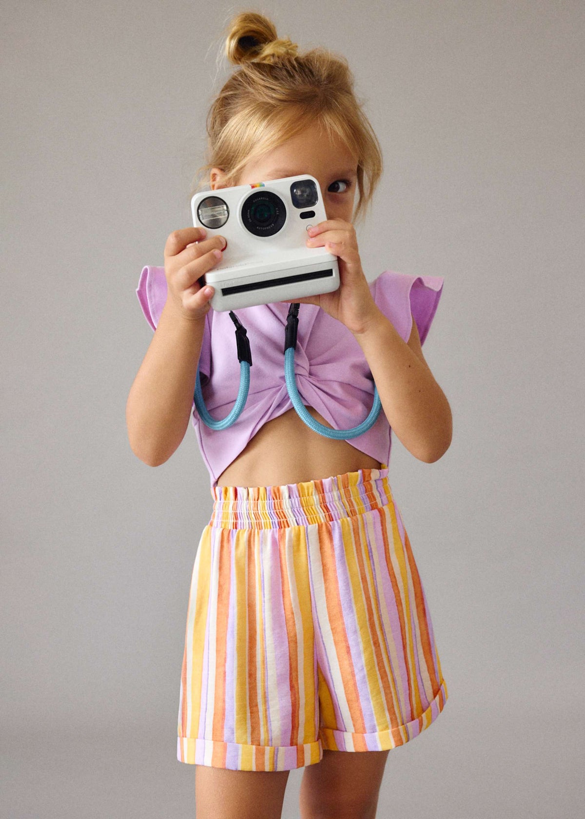 Striped short set girl