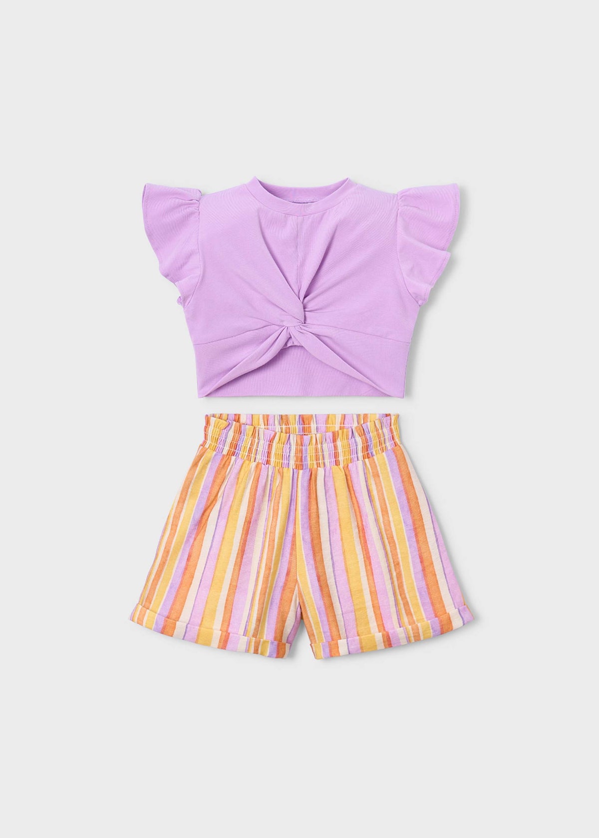 Striped short set girl