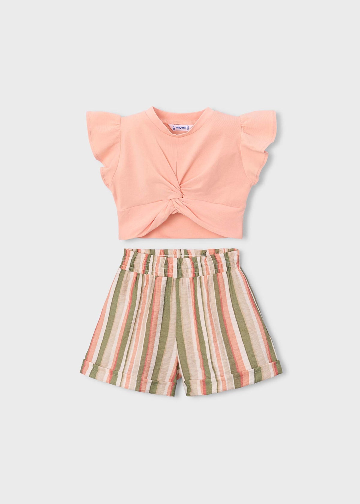 Striped short set girl