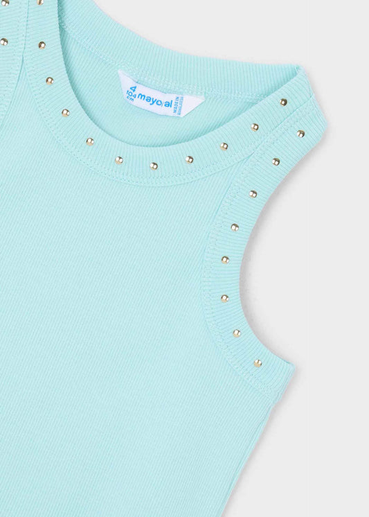 Studded t-shirt girl