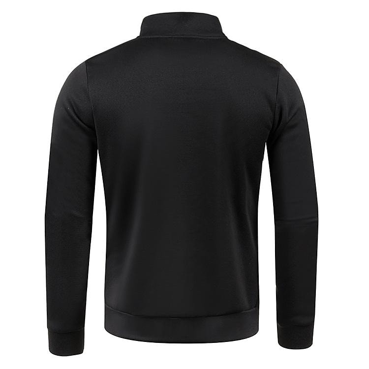 Herren Stehkragen Half Zip Langarm Dünner Fleece Pullover